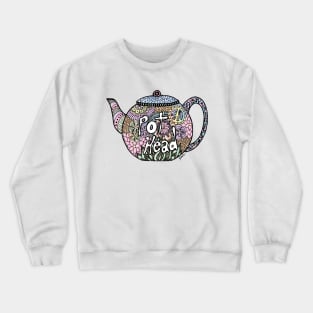 Tea Pot Head Crewneck Sweatshirt